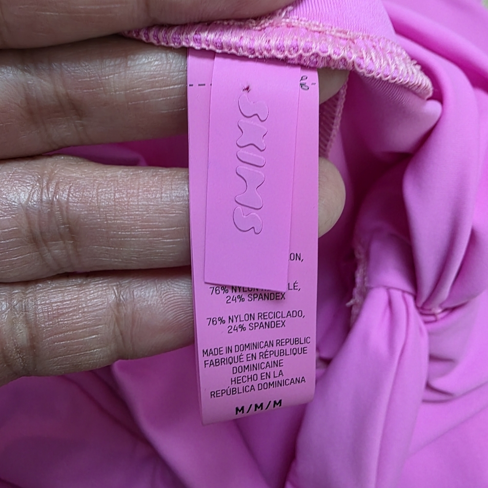 Skims Sarong Skirt Cover Up Swim Taffy Hot Pink Size M - Picture 7 of 8